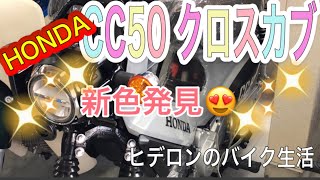 ヒデロンのバイク生活【クロスカブ CC50】新色発見 [upl. by Nolla]