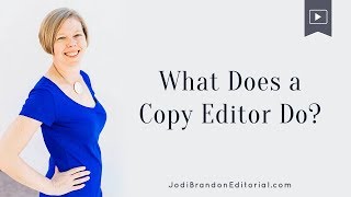 What Does a Copy Editor Do [upl. by Madea]