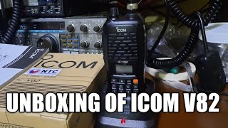 ICOM V82 UNBOXING [upl. by Ysirhc]