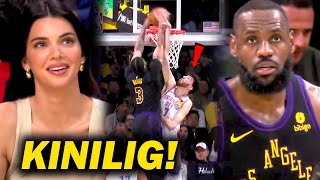 KINILIG manood si Kendall nagpa LAKI ng muscle si LeBron BAPTIZED ni Anthony Davis kay Holmgren [upl. by Norda]