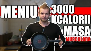 MENIU COMPLET DE 3000 KCALORII  Masa Musculara [upl. by Anemij]