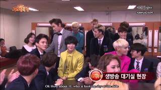 ENG SUB 131227 K GayoDaejun EXO Backstage [upl. by Arbmat488]