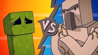 Epic Minequest 4  Creeper VS Iron Golem [upl. by Haimaj]