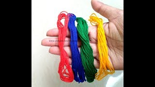 How to make ANCHOR THREAD  Doli  Embroidery thread at home  hand made anchor thread [upl. by Siurad31]