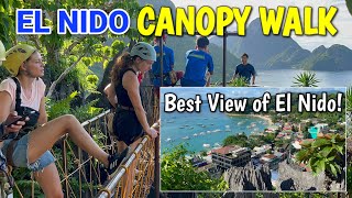 El Nido Palawan  Climbing TARAW CLIFF CANOPY WALK  Quick Tour in Downtown El Nido [upl. by Rambow]