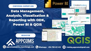 Data Management Visualization amp Reporting with ODK Power BI amp QGIS  Appcoms Institute [upl. by On]