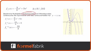 Funktionsschar Kurvendiskussion Funktion 3 Grades [upl. by Husch106]