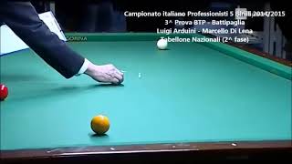 Biliardo  Campionato italiano Professionisti 5 Birilli  16 edizione 20142015  parte 3 [upl. by Nommad]