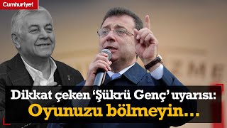 Ekrem İmamoğlundan Sarıyerde dikkat çeken Şükrü Genç uyarısı Oyunuzu bölmeyin [upl. by Hull]