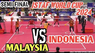 SEMI FINAL 🟠MALAYSIA VS INDONESIA 🟠 SEPAK TAKRAW WORLD CUP 2024🟠 [upl. by Aigil411]