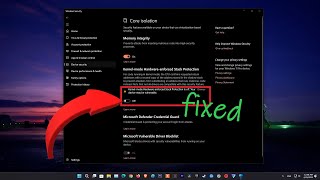 Fixed Windows Security Kernel mode Hardware enforced Stack Protection is off  Cant turn it on [upl. by Ebba]