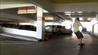 Bombing a parking structure with a Stowboard [upl. by Nnylirej264]