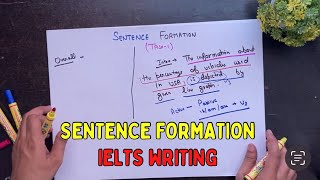 Sentence formation of IELTS Writing Task 1 youtube ielts [upl. by Chico]