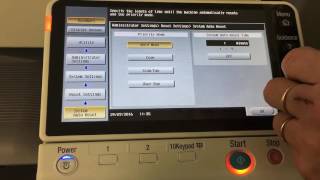 Konica Minolta System Reset Adjustments [upl. by Anirda]