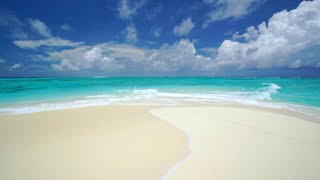 The Perfect Paradise Beach Scene in 4K White Sand Blue Water amp Waves  Two Hours [upl. by Jamesy963]