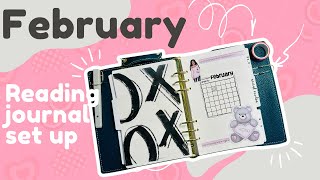 💖February Reading Journal Set up  chatty PWM [upl. by Latsirhc34]