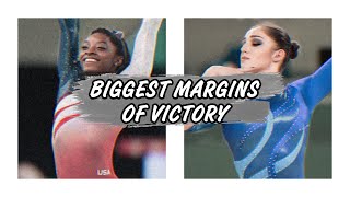 The Biggest Margins of Victory in Gymnastics [upl. by Aicenat]