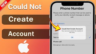 Your account cannot be created at this time  How to fix Could Not Create Account iCloud [upl. by Andrei]