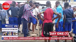 EFFIDUASE SDA JHS 30TH ANNIVERSARY CELEBRATION DAY ONE  1 CLEAN UP EXERCISE [upl. by Ladonna]