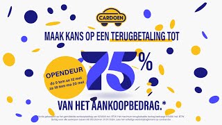 Cardoen wordt 75 jaar 🎉  Maak kans op een terugbetaling tot 75 op je auto 🚗 [upl. by Norval]