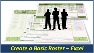 Excel Roster  Create a Basic Roster in Microsoft Excel [upl. by Craggy447]