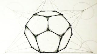 How To Draw Dodecahedron  The 5 Platonic Solids [upl. by Fullerton]