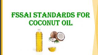 Food Safety and FSSAI Regularities for Coconut Oil under PMFME Scheme  ENGLISH [upl. by Dasteel]