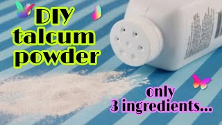 how to make talcum powder at home  DIY talcum powder Homemade talcum powder  kpscraftanddiy [upl. by Idoux58]