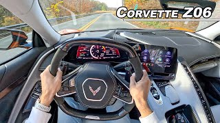 Living with the New 670hp Corvette Z06  Is the Flat Plane V8 Chevy a Supercar POV Binaural Audio [upl. by Yvaht]