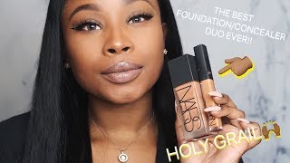 Everyday Makeup WOC ft Nars Weightless Foundation and Creamy Concealer [upl. by Esinwahs222]