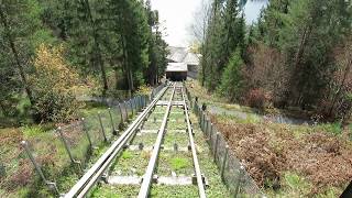 Standseilbahn 701801 Caumasee  Flims Waldhaus Talfahrt 2019  Funicular [upl. by Lleuqram]