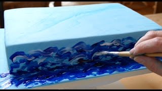 Fondanttorte mit Piping Gel dekorieren  Tutorial [upl. by Whiteley]