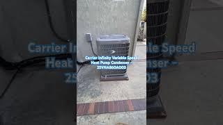 Carrier Infinity Variable Speed Heat Pump Condenser 24VNA860A003 airconditioning carrier [upl. by Nomzzaj66]