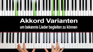 BEKANNTE SONGS mit Akkorden BEGLEITEN [upl. by Tacy]