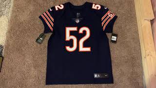 Nike NFL Elite Jersey Review Chicago Bears  Khalil Mack [upl. by Nylatsyrk]