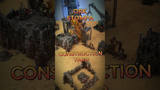 ORK TOWN WARHAMMER TERRAIN 40K ORKS battlereport warhammer spacemarines [upl. by Monro]