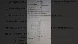 Course 8 Msc chemistry 2nd year drugs pharma question paper year 2024 [upl. by Tod2]