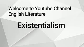 Existentialism Literary Movement Urdu Hindi [upl. by Ellirpa]