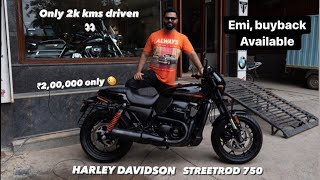 Preowned Harley Davidson Streetrod 750  For 2 lakhs only  FOR SALE  EMI Buyback Available  ABBI [upl. by Otecina]