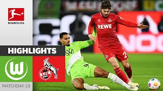 VfL Wolfsburg  1 FC Köln 11  Highlights  Matchday 19 – Bundesliga 202324 [upl. by Maag]