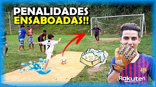 PENALIDADES ENSABOADAS TENTE NÃO RIR DESAFIOS DE FUTEBOL ENGRAÇADOS [upl. by Ohaus406]