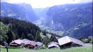 Lauterbrunnen a Valfenda da vida real [upl. by Lleira]