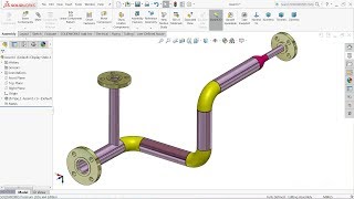 Solidworks Pipe Routing Tutorial [upl. by Sayles]