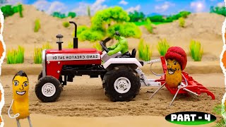 Part  4th Top Most Creative Farmer Cartoon Project  Cartoon Video CSK Farmer cartoon tractor [upl. by Kasevich]