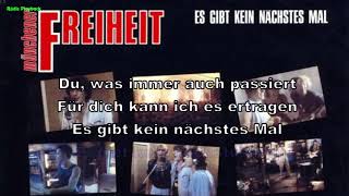 Münchener Freiheit  Es gibt kein nächstes Mal Instrumental BV Lyrics Karaoke [upl. by Haimes]