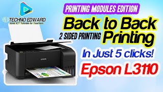 Automatic Back to Back Printing I Epson LSeries [upl. by Storer]