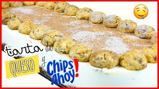 TARTA de QUESO con CHIPS AHOY  Cheesecake con Cookies  MUY FÁCIL [upl. by Nylarahs50]