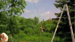 SV Media Films  Nemacolin Resorts  1500 ft Zipline  The Fatbird Flyer [upl. by Akinot949]