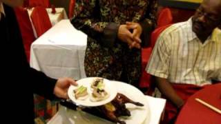 World Famous Peking Duck Lettuce Wrap 2 Courses  Authentic Chinese Food [upl. by Uoliram325]