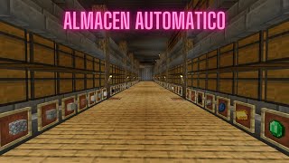 COMO HACER UN ALMACEN AUTOMATICO EN MINECRAFT [upl. by Goddart55]